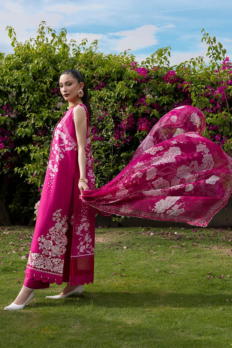 3-PC Unstitched Embroidered Lawn Suit