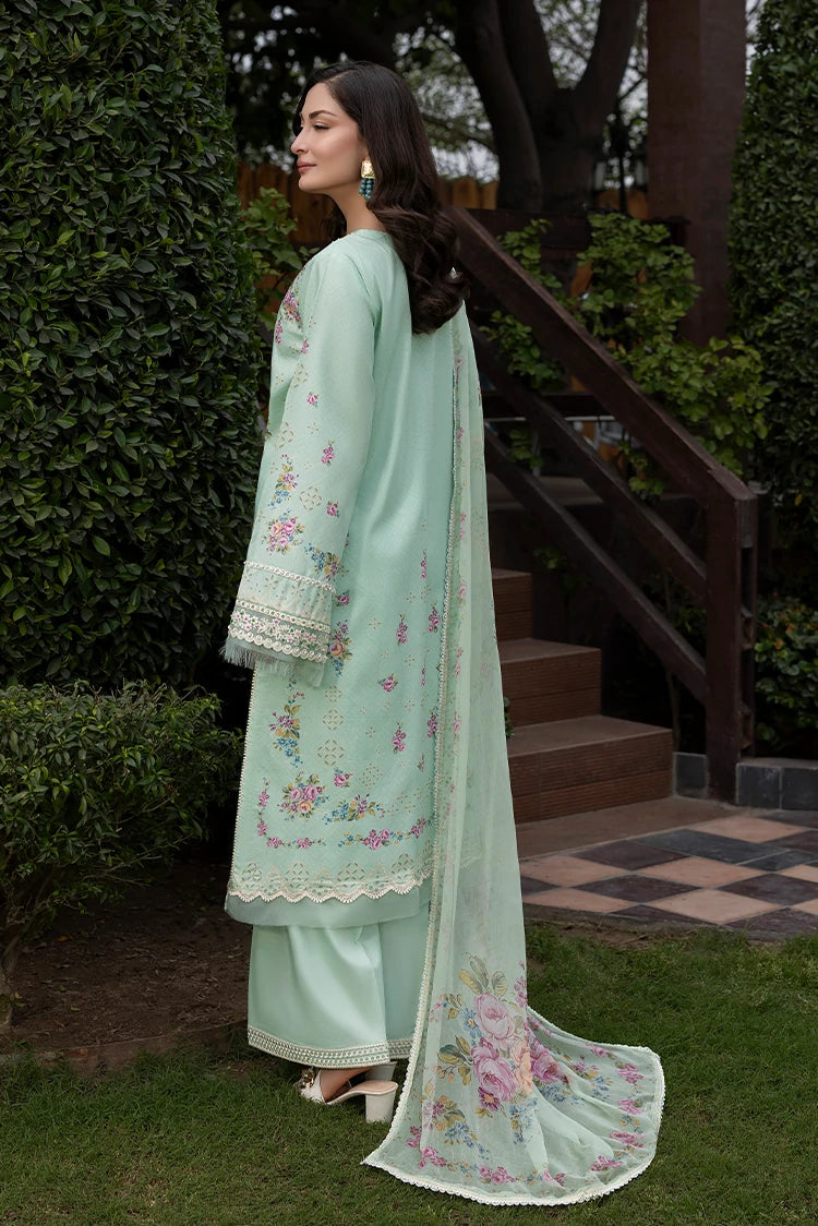 3-PC Unstitched Embroidered Lawn Suit