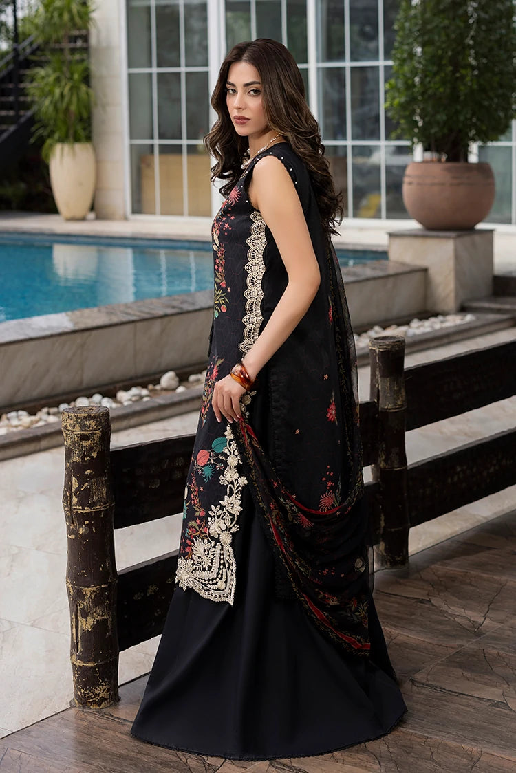 3-PC Unstitched Embroidered Lawn Suit