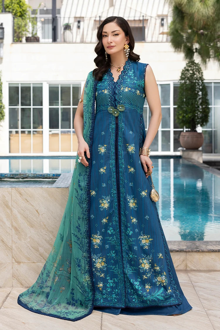 3-PC Unstitched Embroidered Lawn Suit
