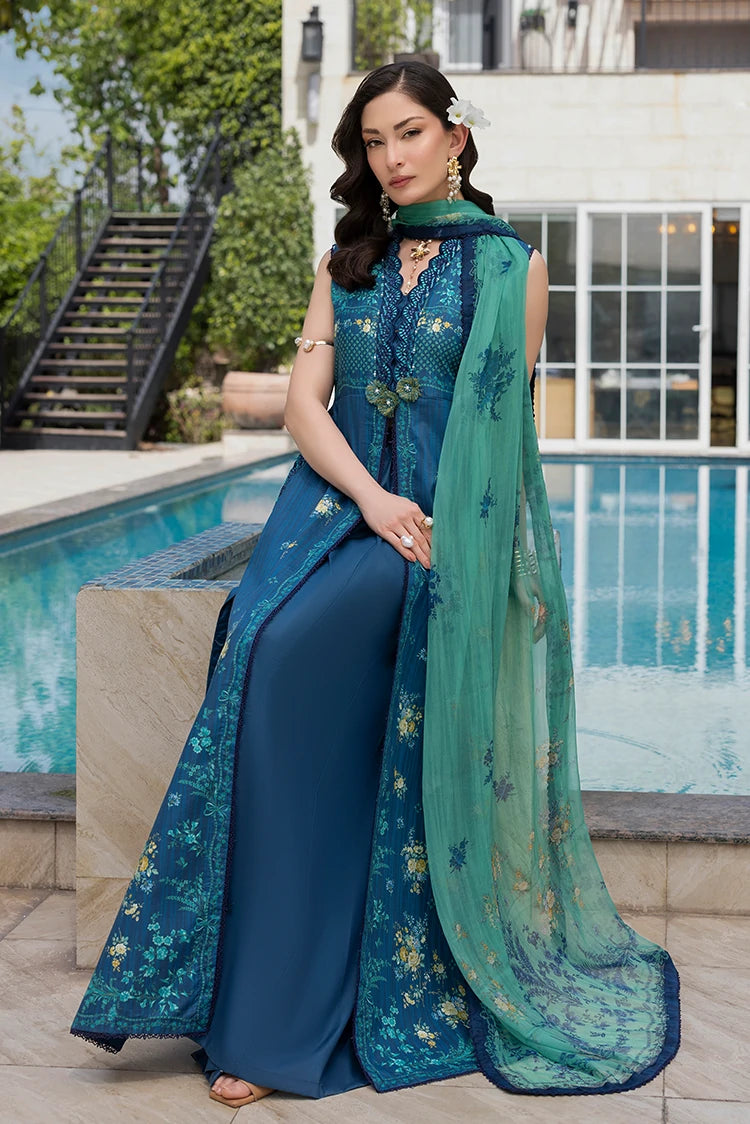 3-PC Unstitched Embroidered Lawn Suit