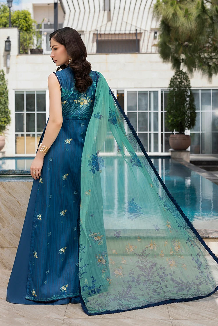 3-PC Unstitched Embroidered Lawn Suit