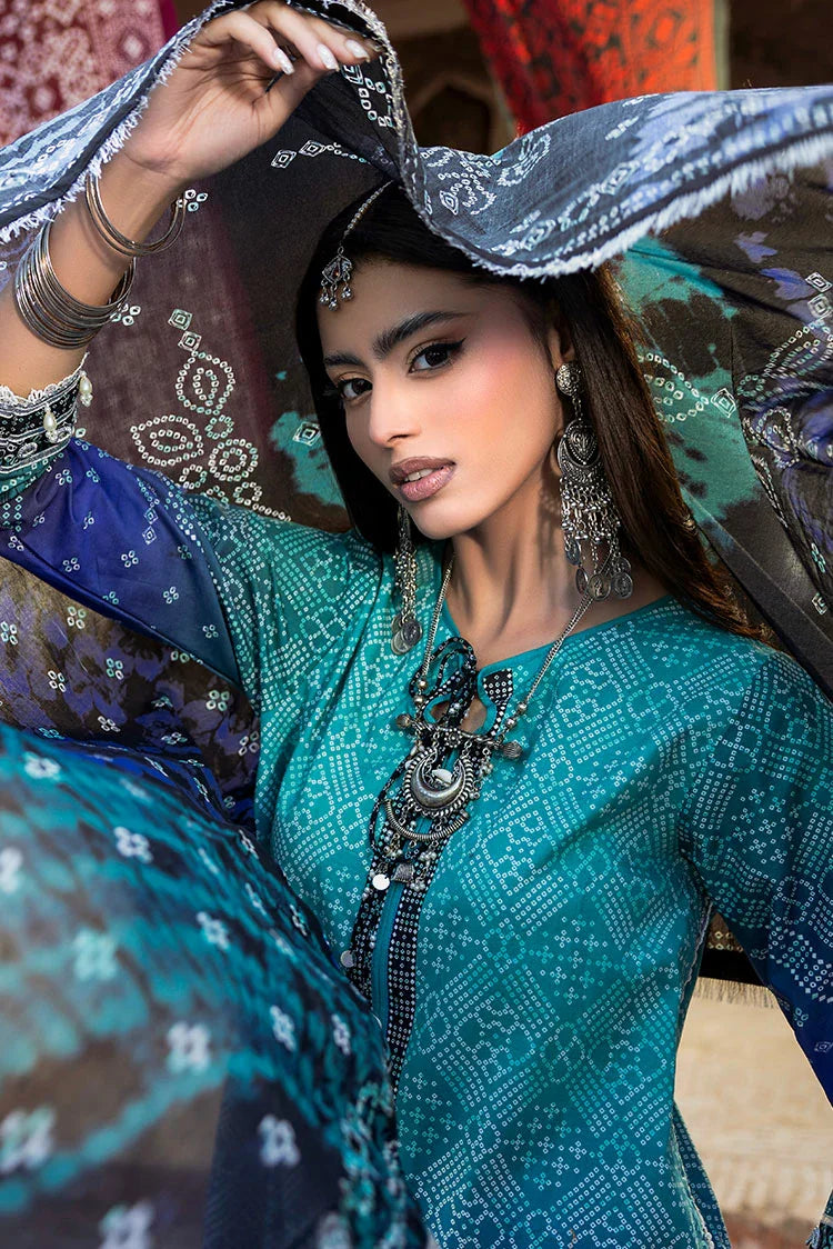 3-PC Unstitched Printed Lawn Suit