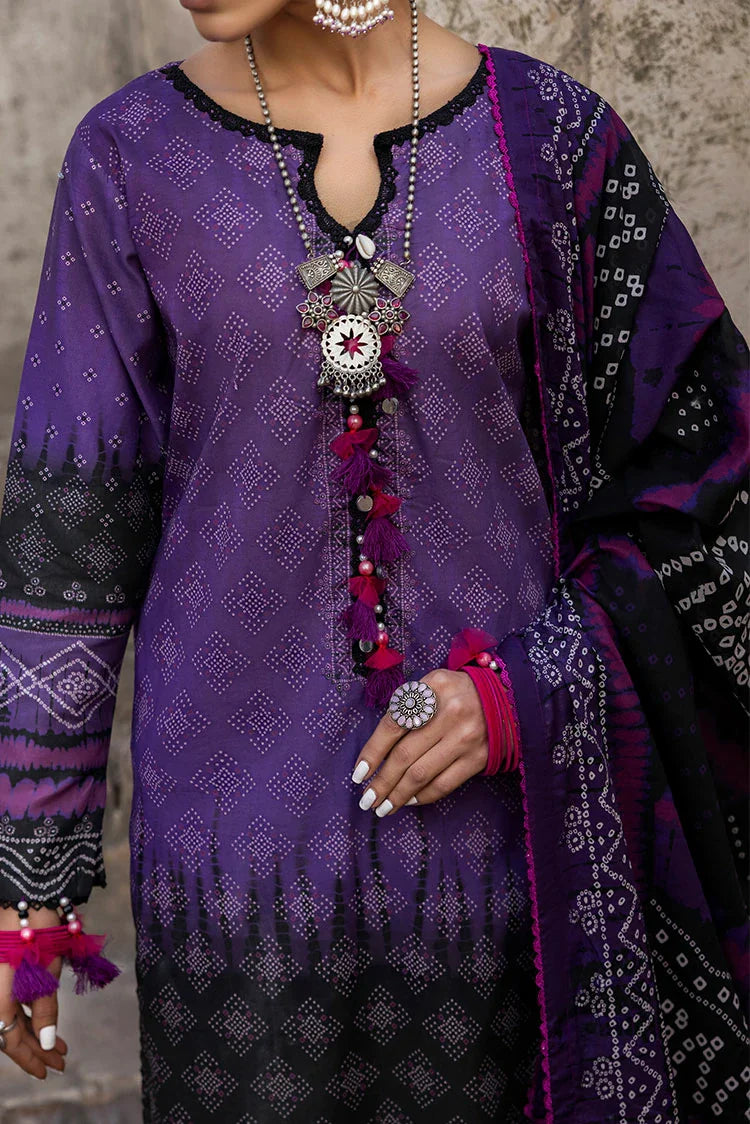 3-PC Unstitched Printed Lawn Suit