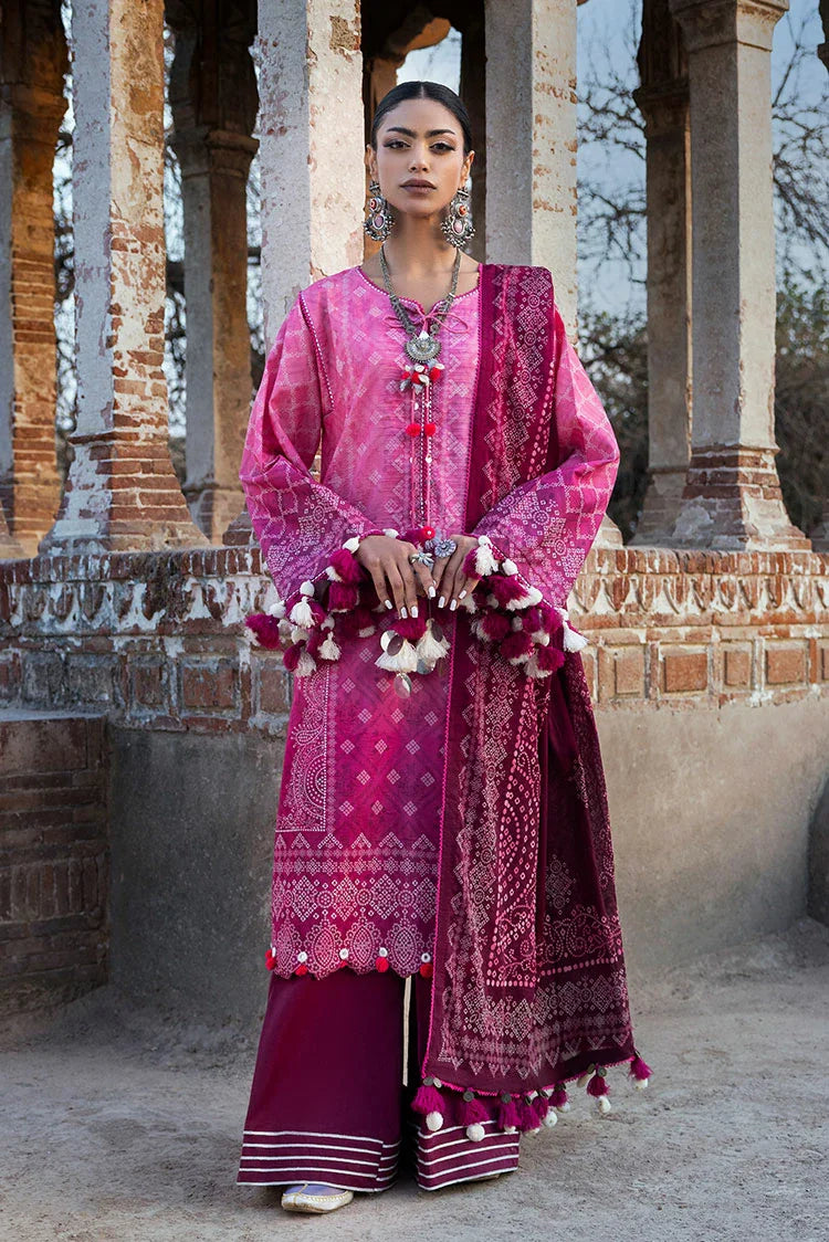 3-PC Unstitched Printed Lawn Suit