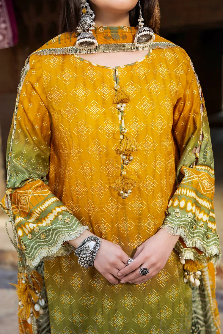 3-PC Unstitched Printed Lawn Suit