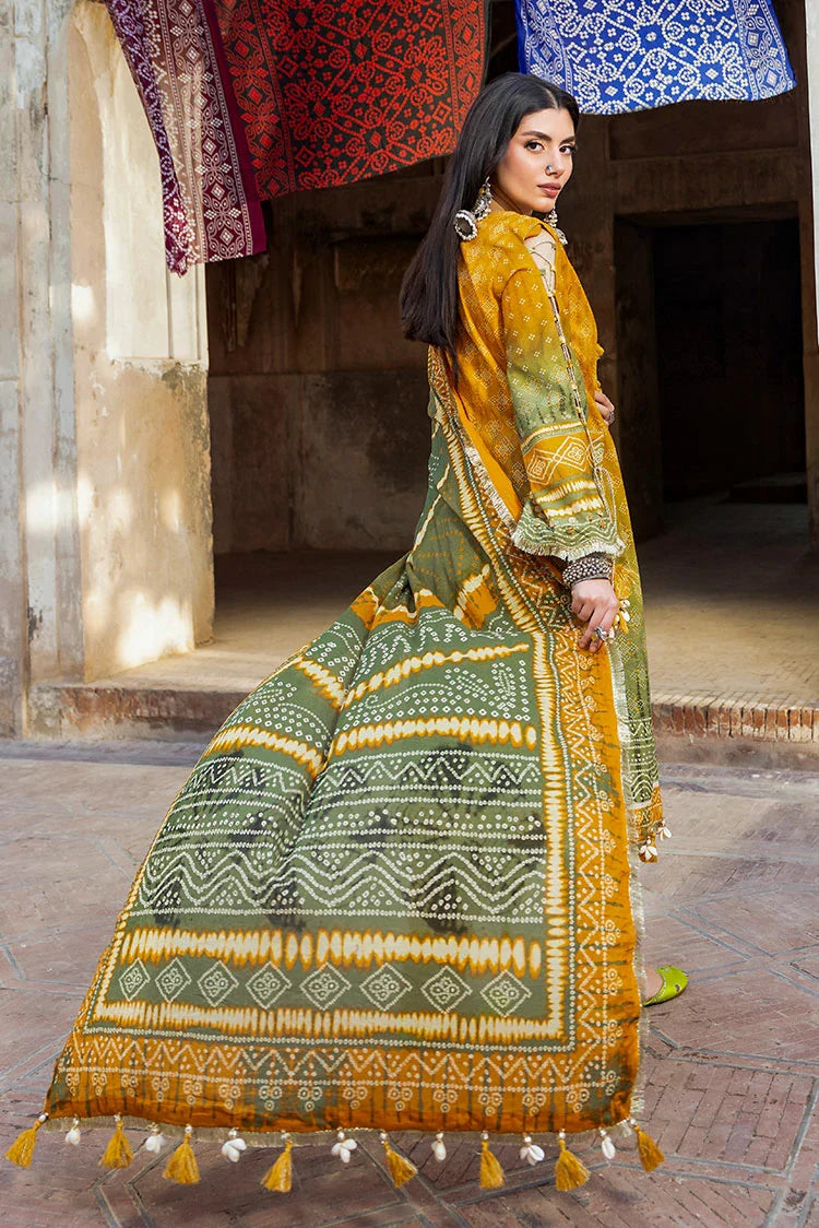 3-PC Unstitched Printed Lawn Suit