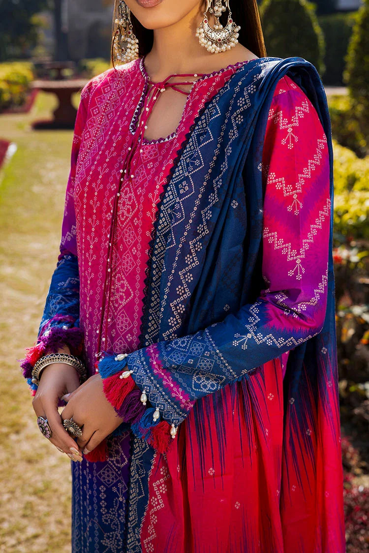 3-PC Unstitched Printed Lawn Suit