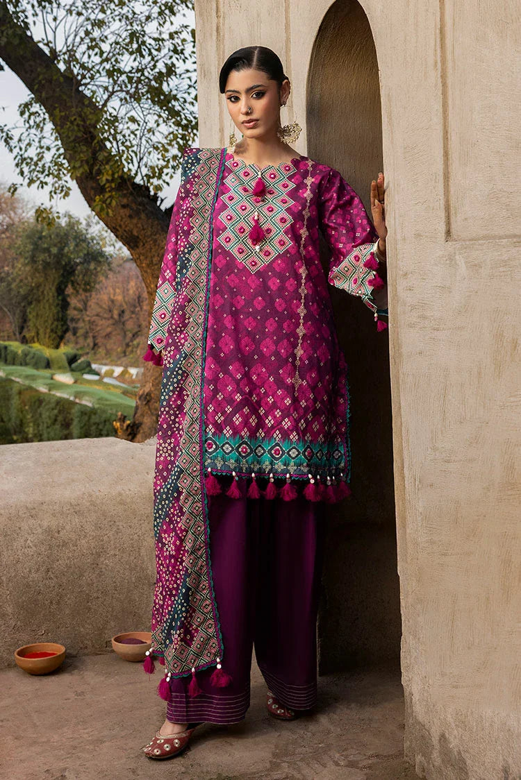 3-PC Unstitched Printed Lawn Suit