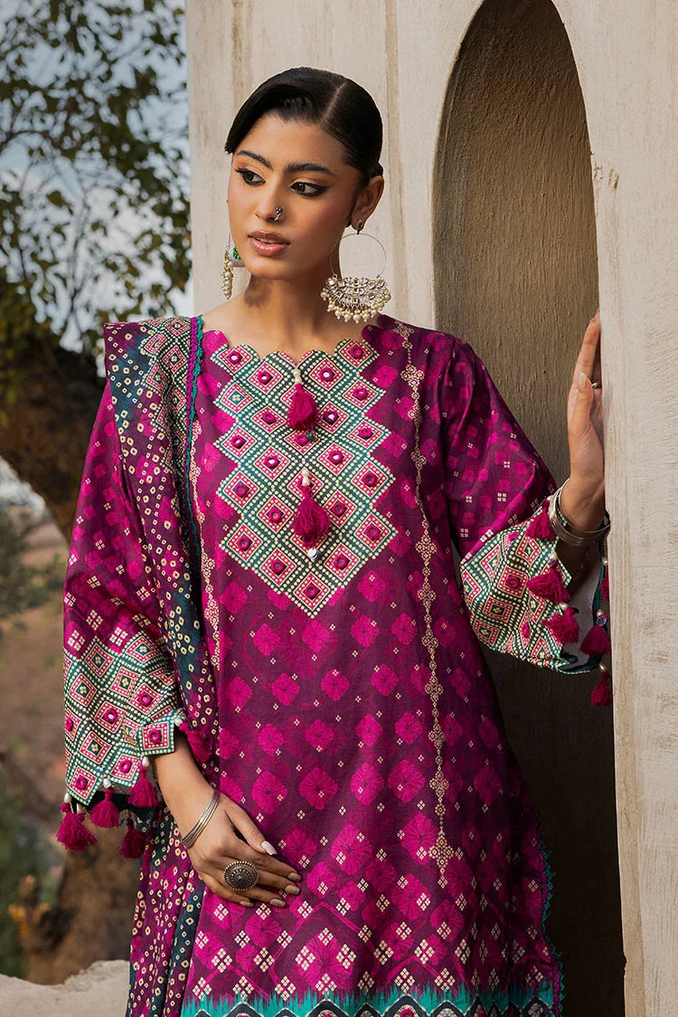 3-PC Unstitched Printed Lawn Suit