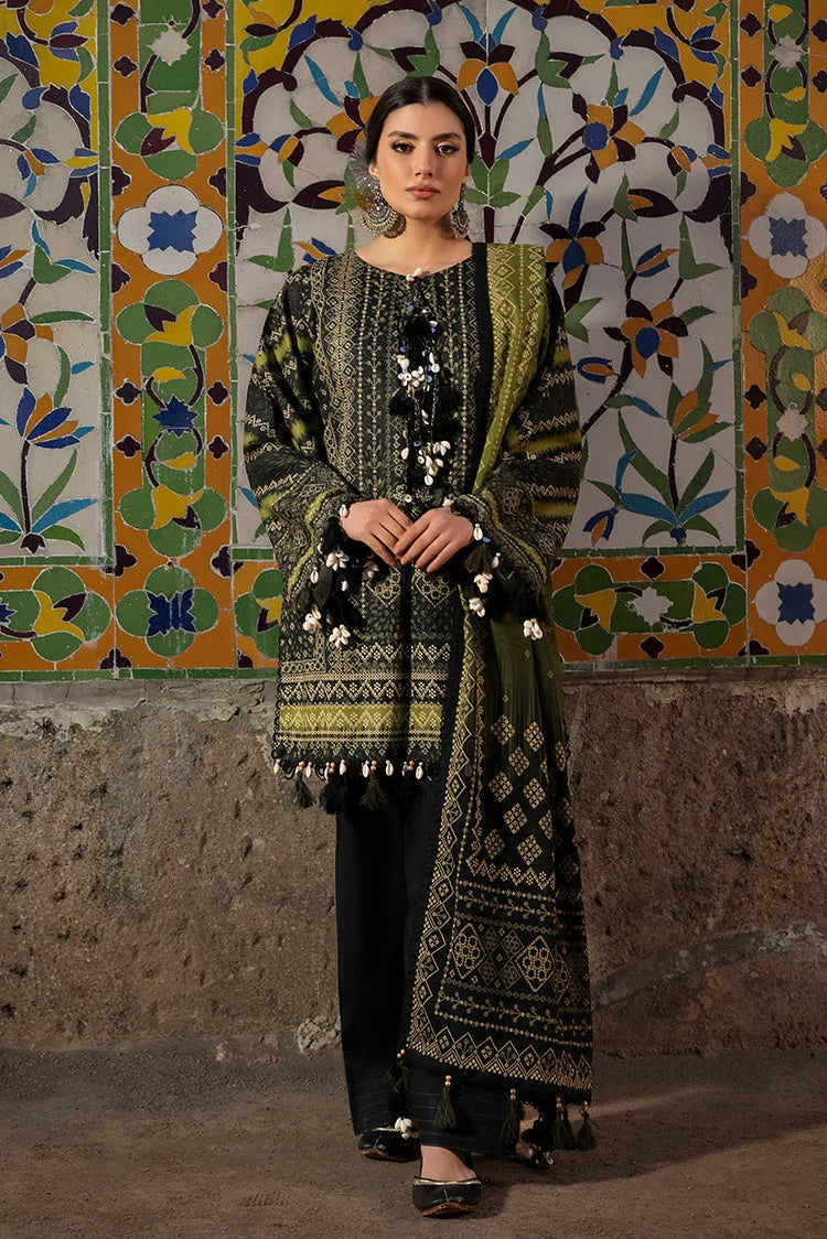 3-PC Unstitched Printed Lawn Suit