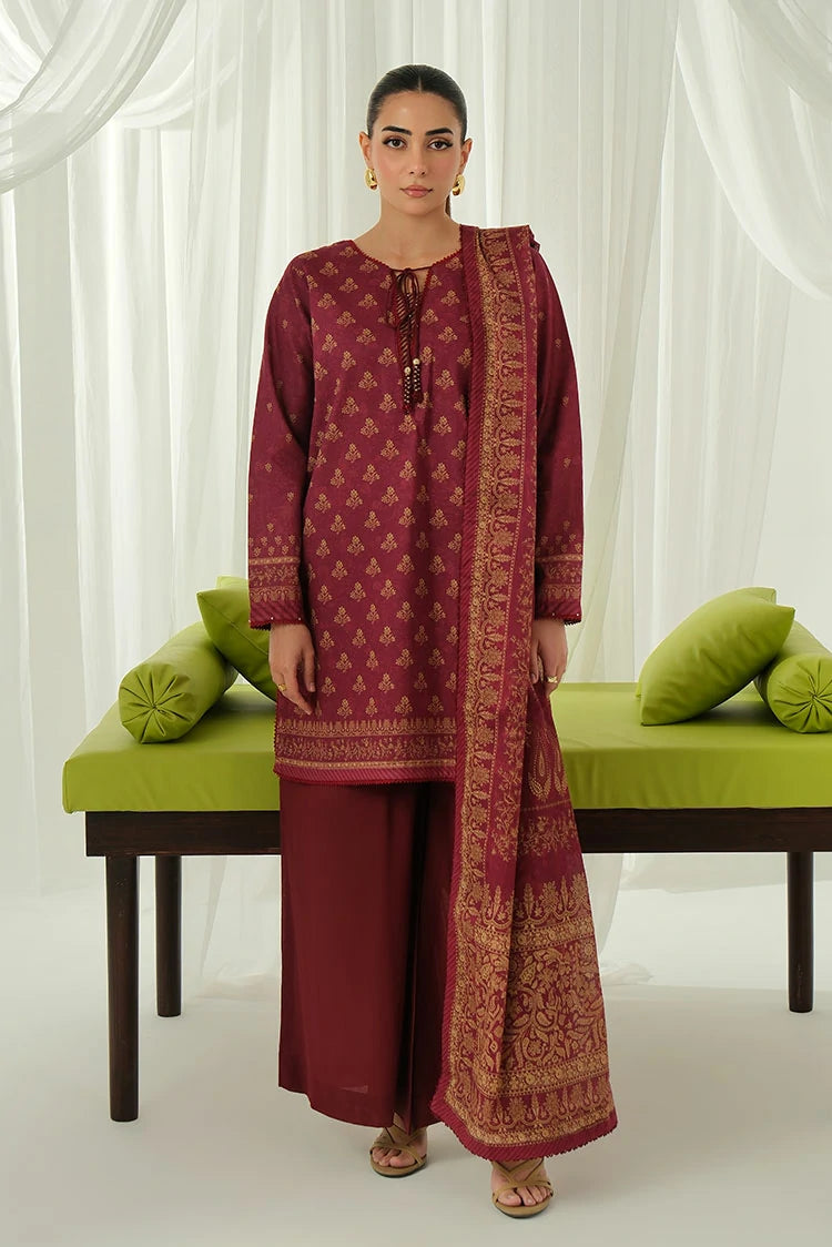 3-PC Unstitched Printed Lawn Suit