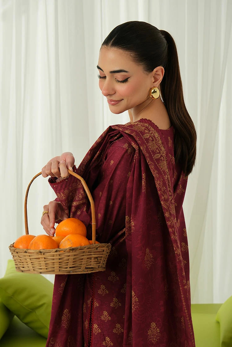 3-PC Unstitched Printed Lawn Suit