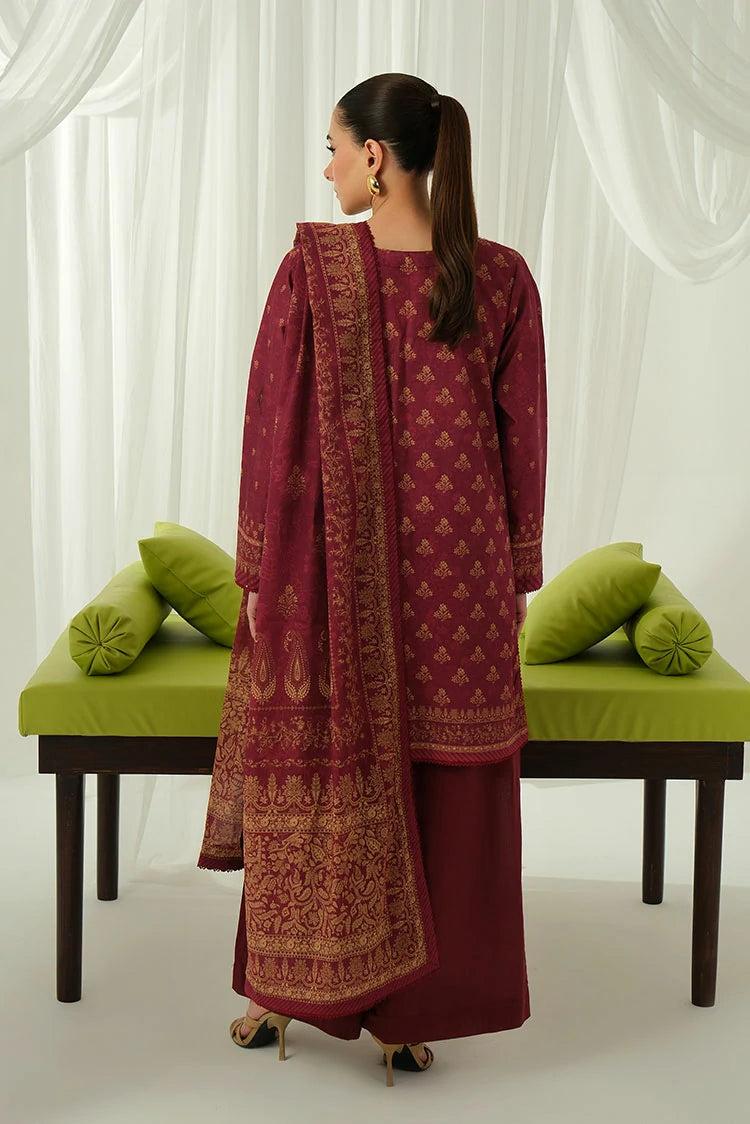 3-PC Unstitched Printed Lawn Suit