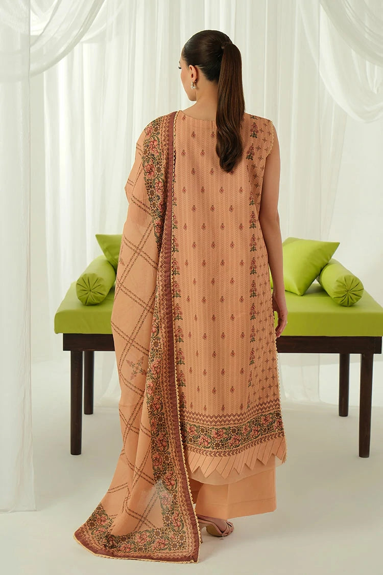 3-PC Unstitched Printed Lawn Suit