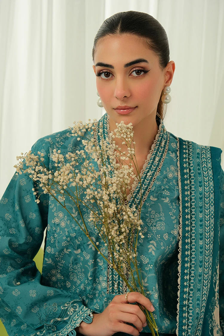 3-PC Unstitched Printed Lawn Suit