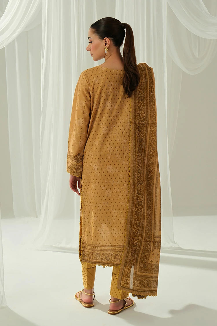 3-PC Unstitched Printed Lawn Suit