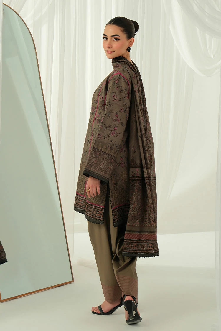 3-PC Unstitched Printed Lawn Suit