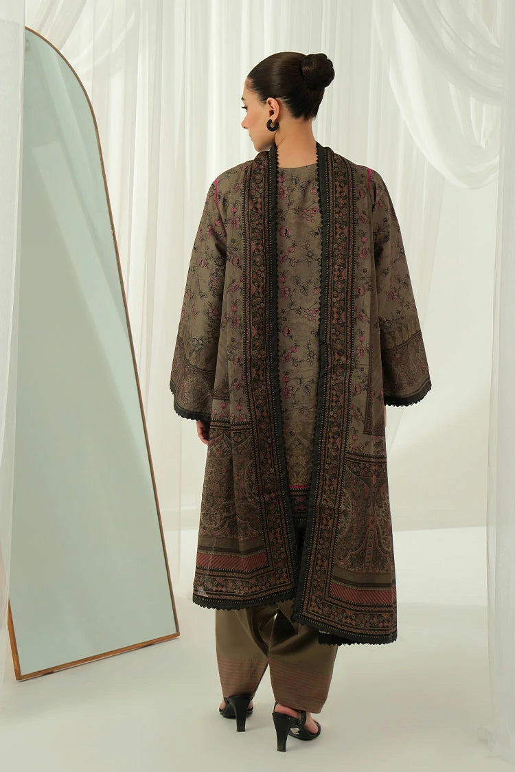 3-PC Unstitched Printed Lawn Suit