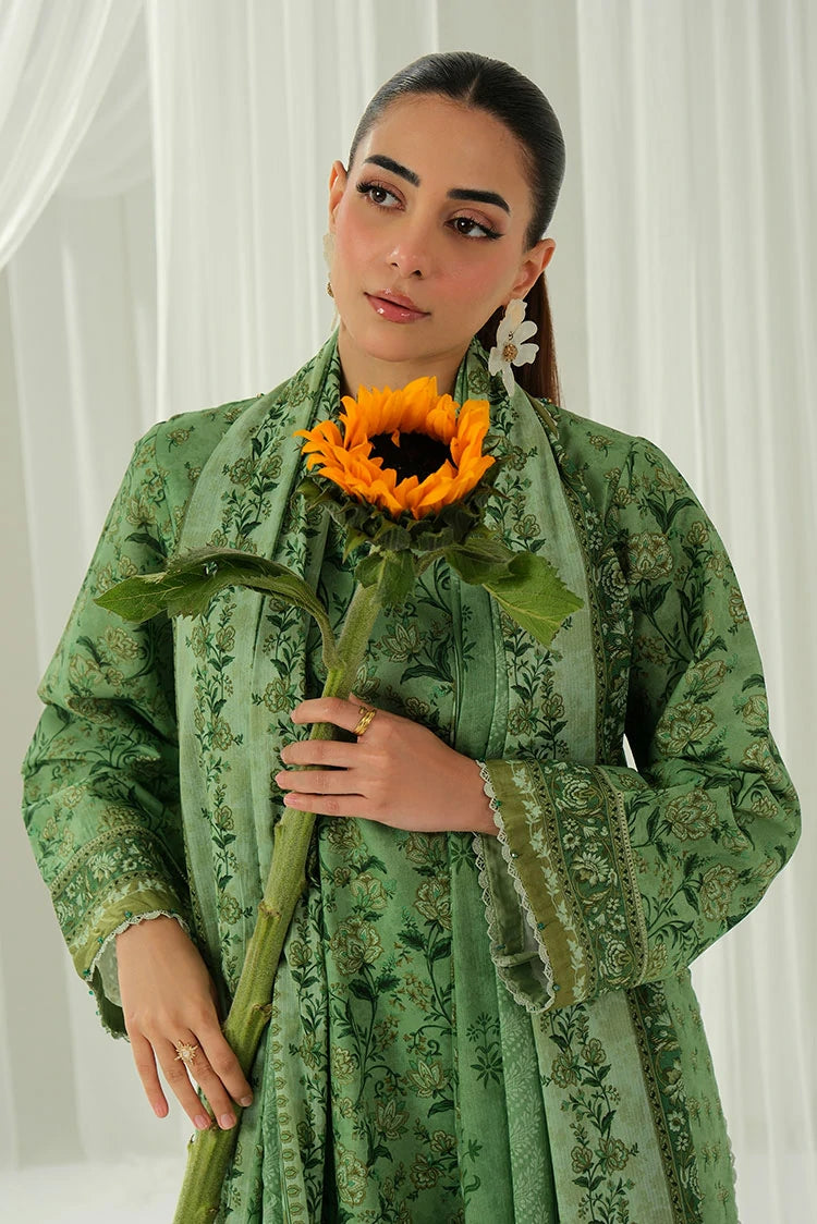 3-PC Unstitched Printed Lawn Suit