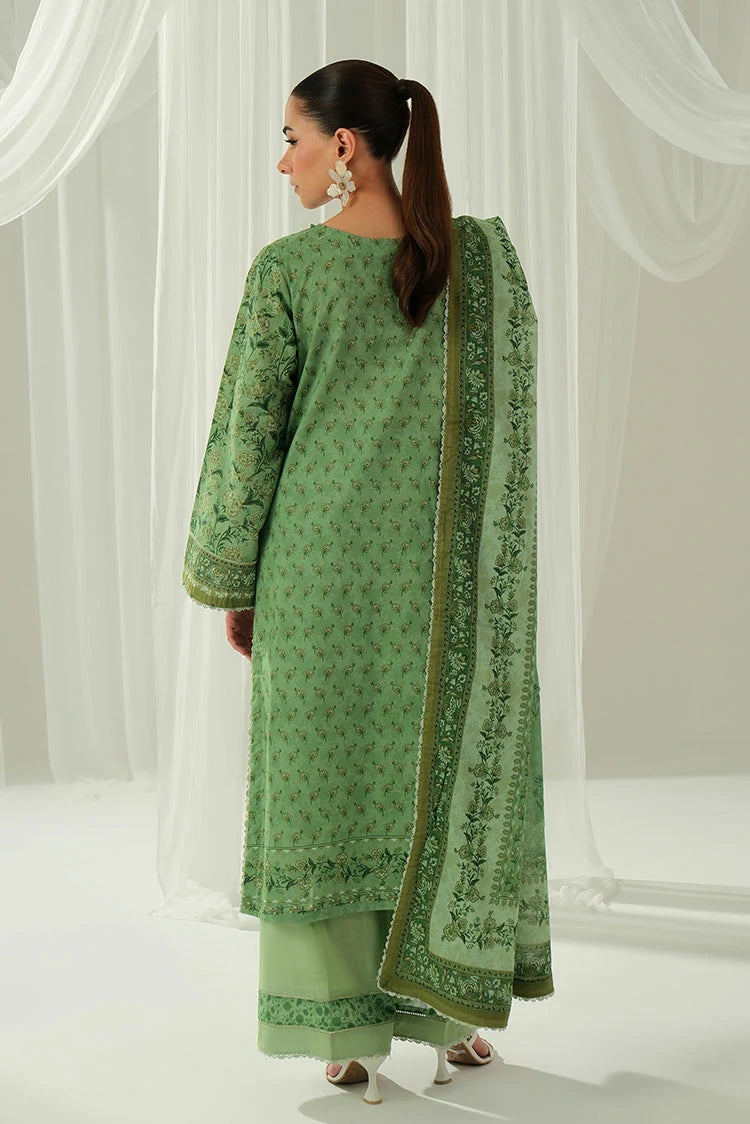 3-PC Unstitched Printed Lawn Suit