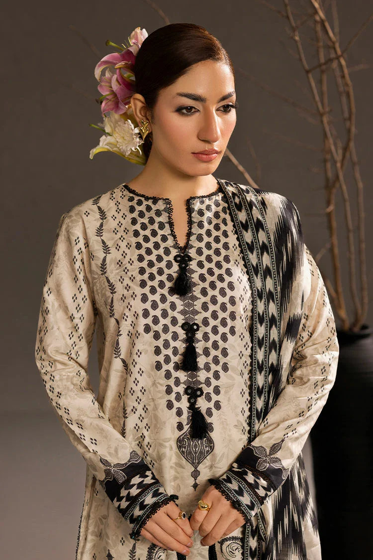 3-PC Unstitched Printed Lawn Suit