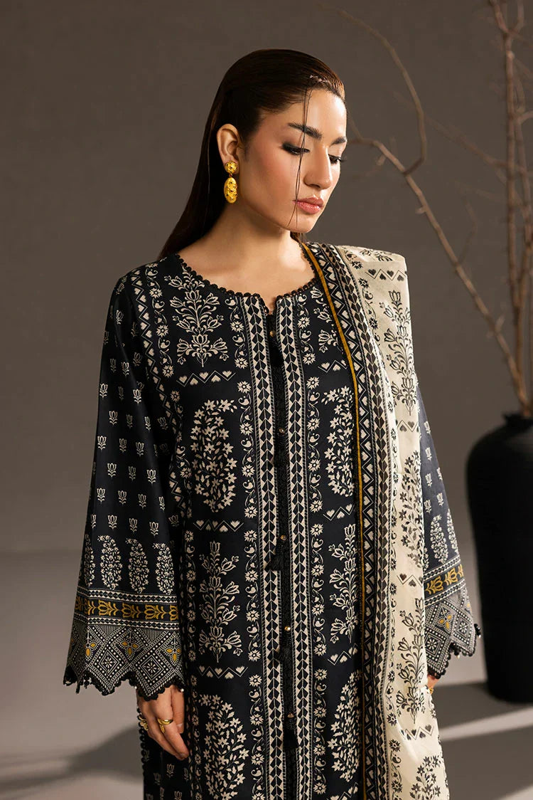 3-PC Unstitched Printed Lawn Suit