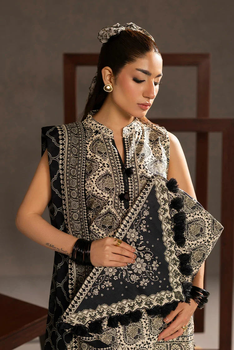 3-PC Unstitched Printed Lawn Suit