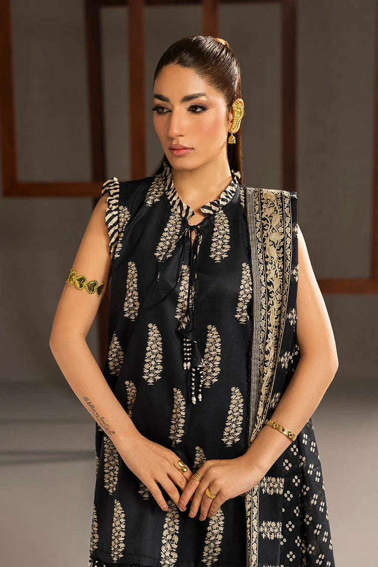 3-PC Unstitched Printed Lawn Suit