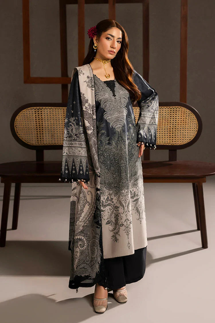 3-PC Unstitched Printed Lawn Suit