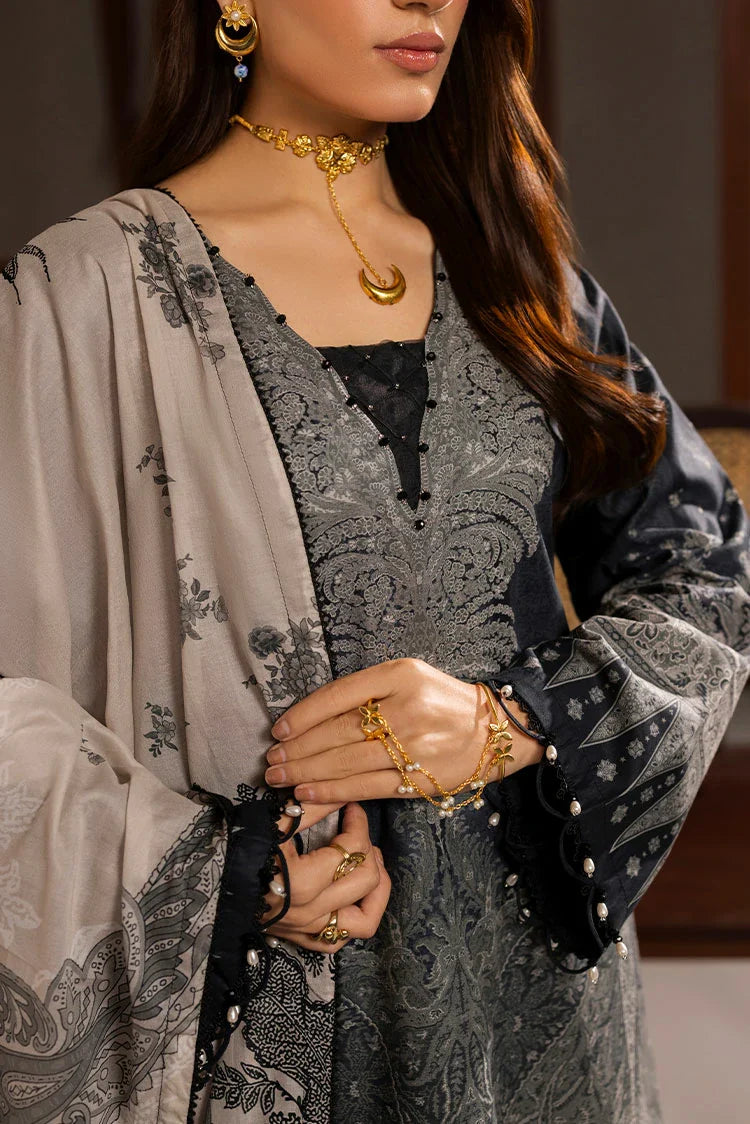 3-PC Unstitched Printed Lawn Suit