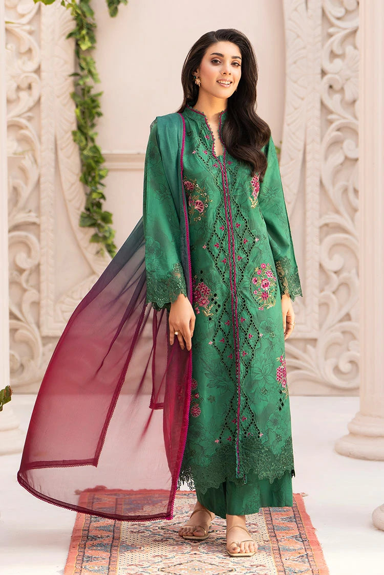 3-PC Stitched Embroidered Suit