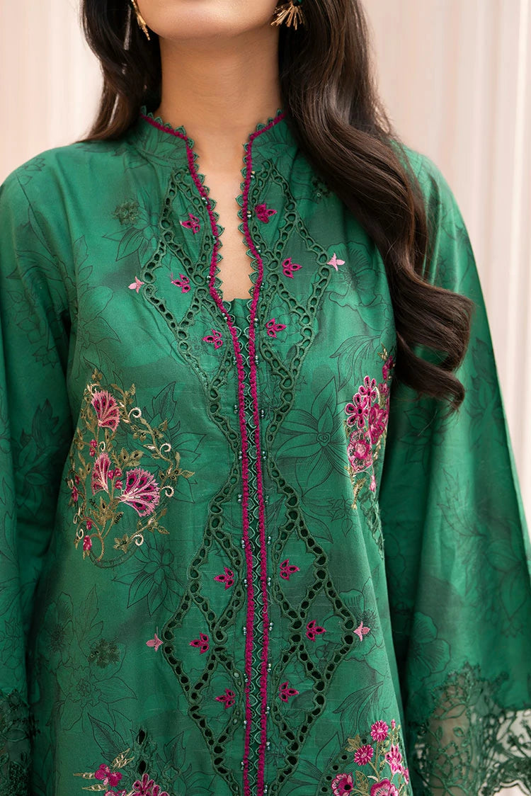 3-PC Stitched Embroidered Suit