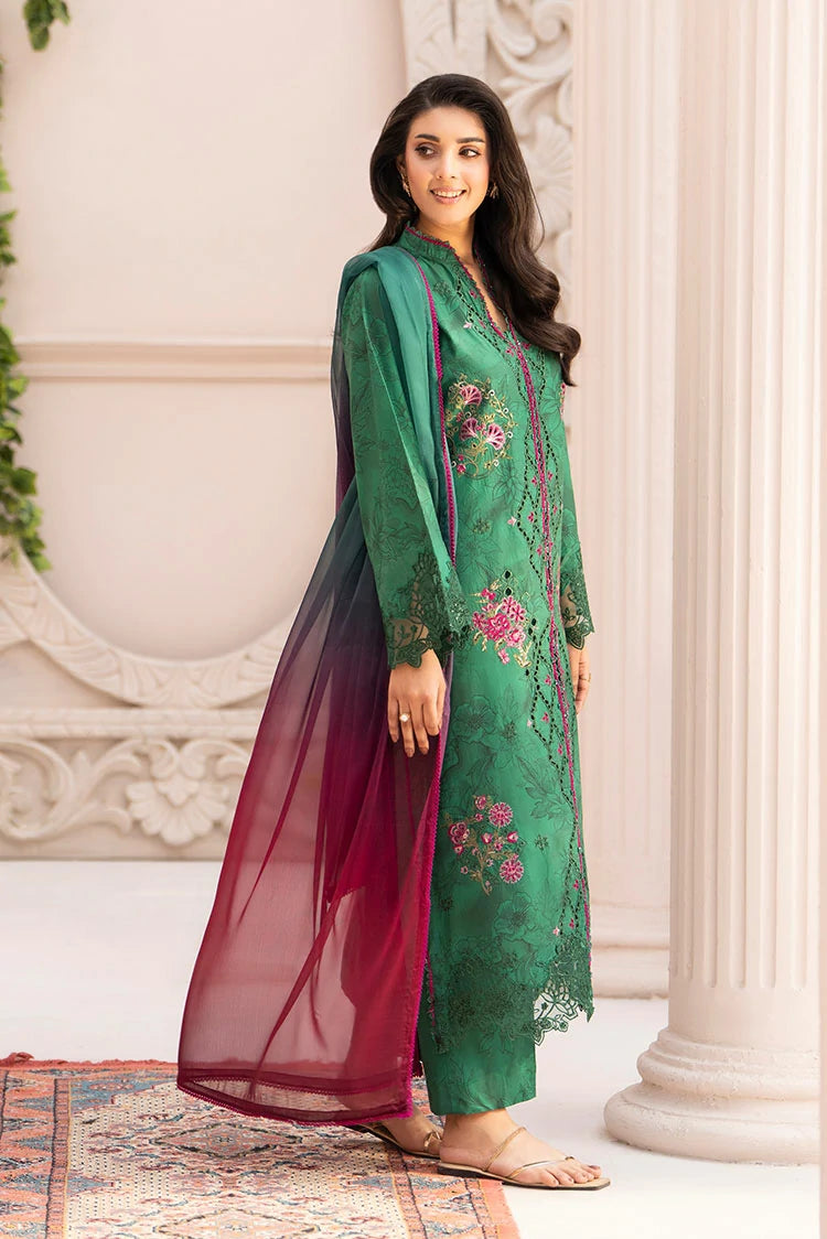 3-PC Stitched Embroidered Suit