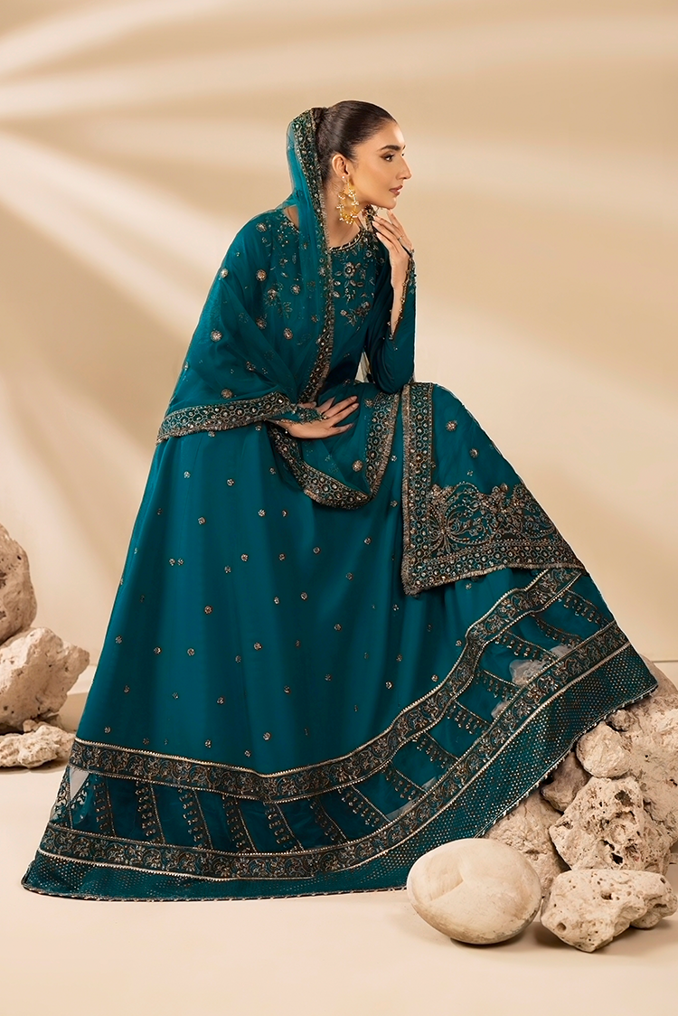 3-PC Stitched Embroidered Suit