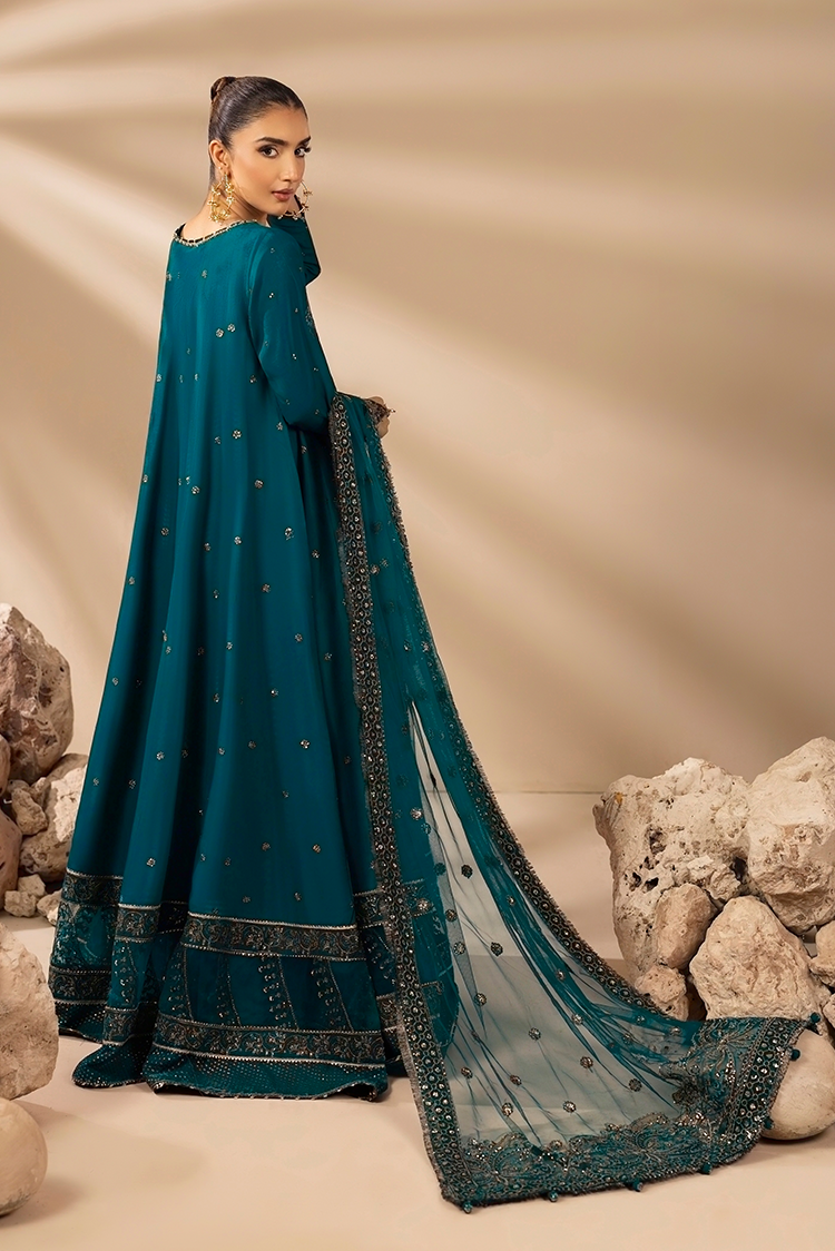 3-PC Stitched Embroidered Suit