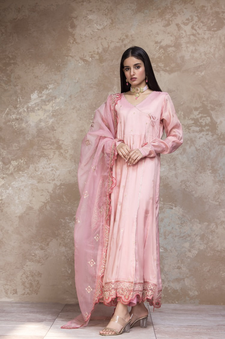 3-PC Stitched Embroidered Masoori Suit