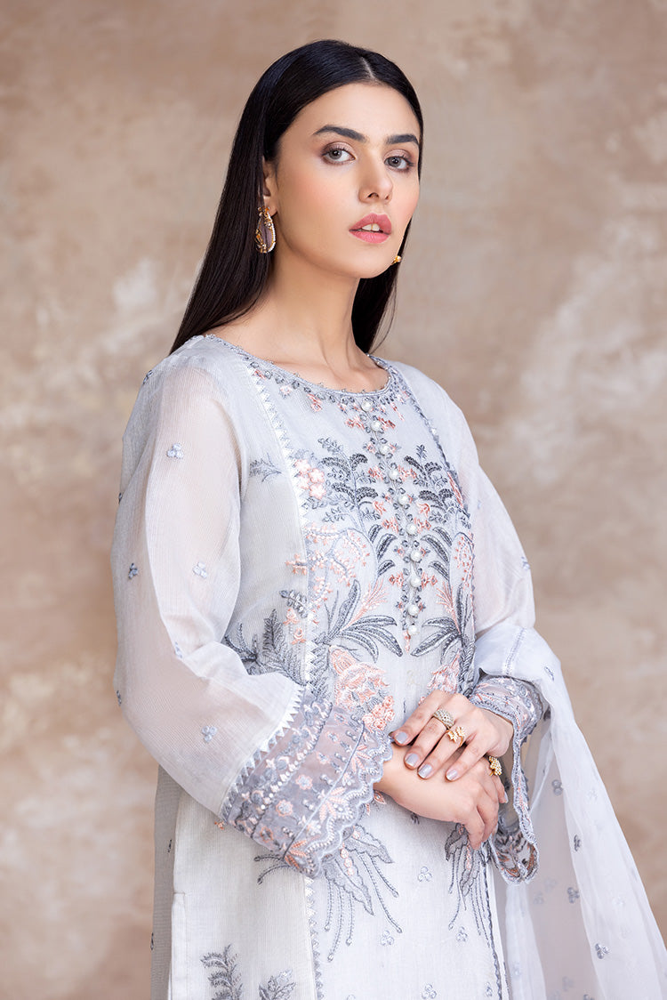 3-PC Stitched Embroidered Suit