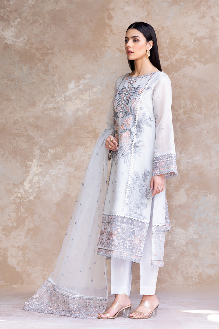 3-PC Stitched Embroidered Suit