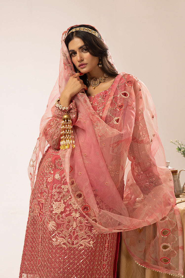 3-PC Stitched Fancy Embroidered Organza Suit