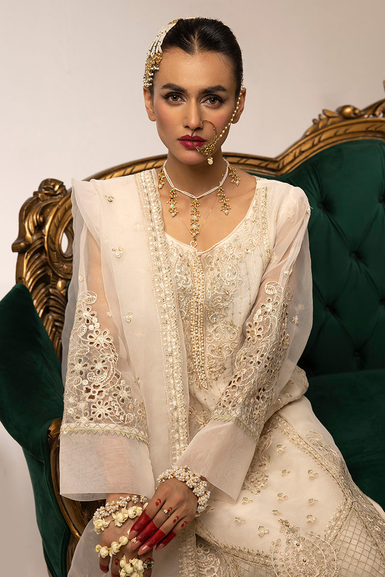 3-PC Stitched Fancy Embroidered Organza Suit