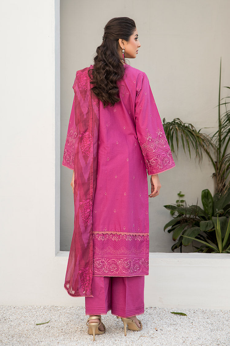 3-PC Stitched Embroidered Suit