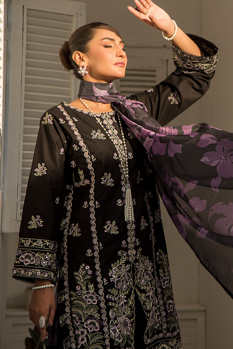 3-PC Stitched Embroidered Suit