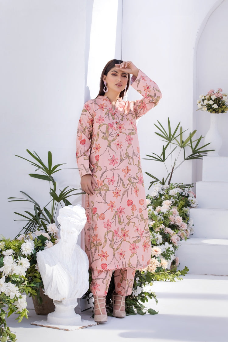 2-PC Stitched Printed Lawn Suit