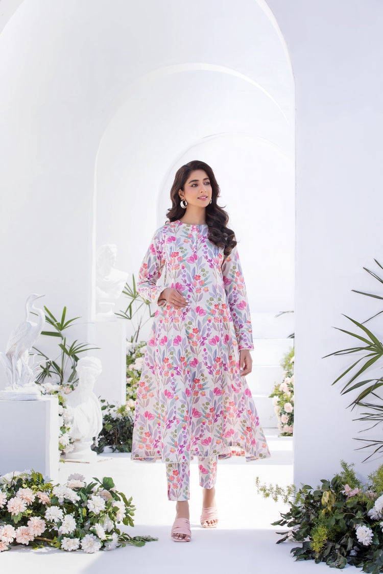 2-PC Stitched Printed Lawn Suit