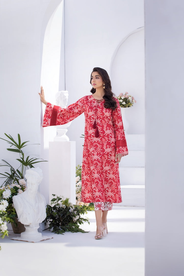 2-PC Stitched Printed Lawn Suit