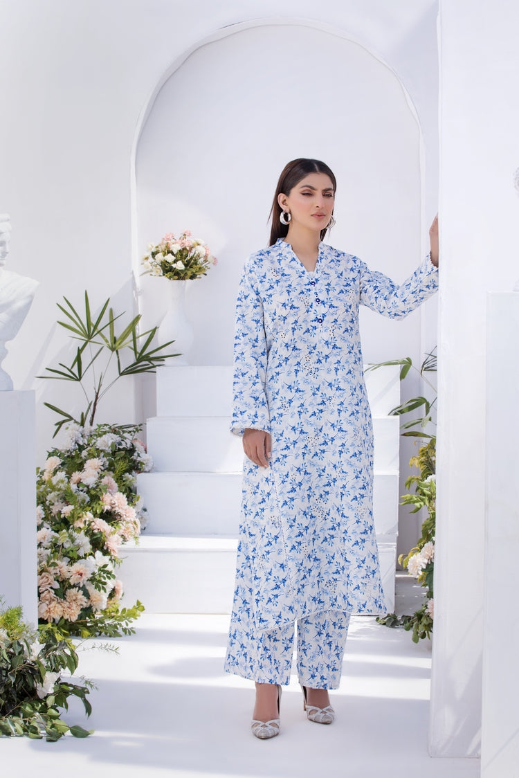 2-PC Stitched Printed Lawn Suit