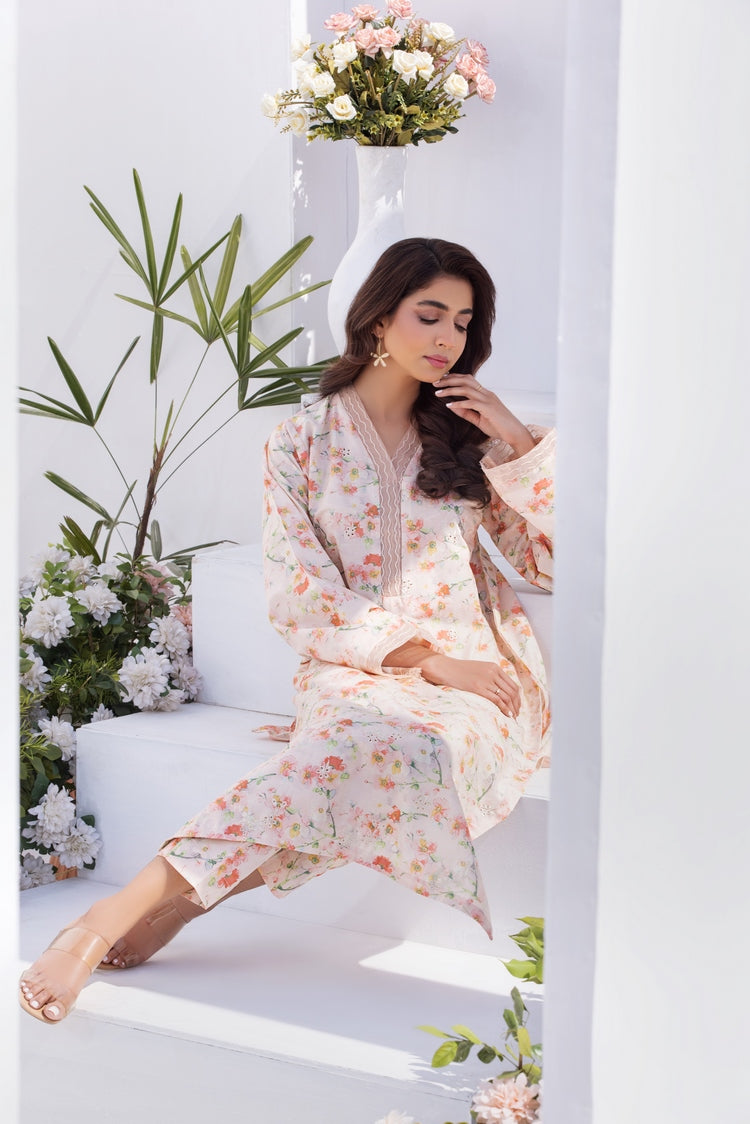 2-PC Stitched Printed Lawn Suit