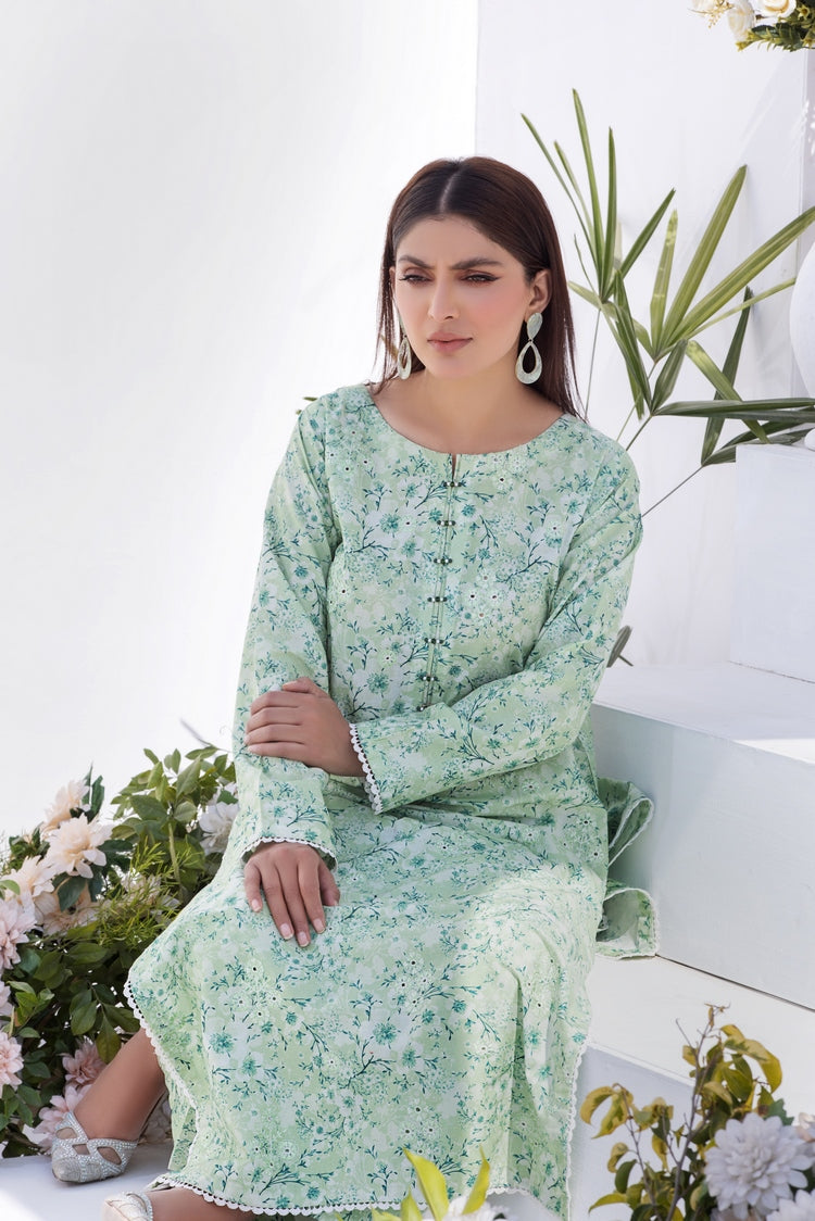 2-PC Stitched Printed Lawn Suit