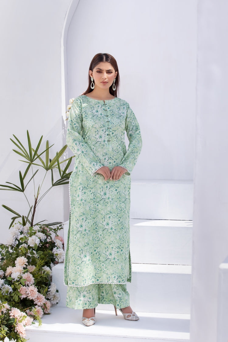 2-PC Stitched Printed Lawn Suit